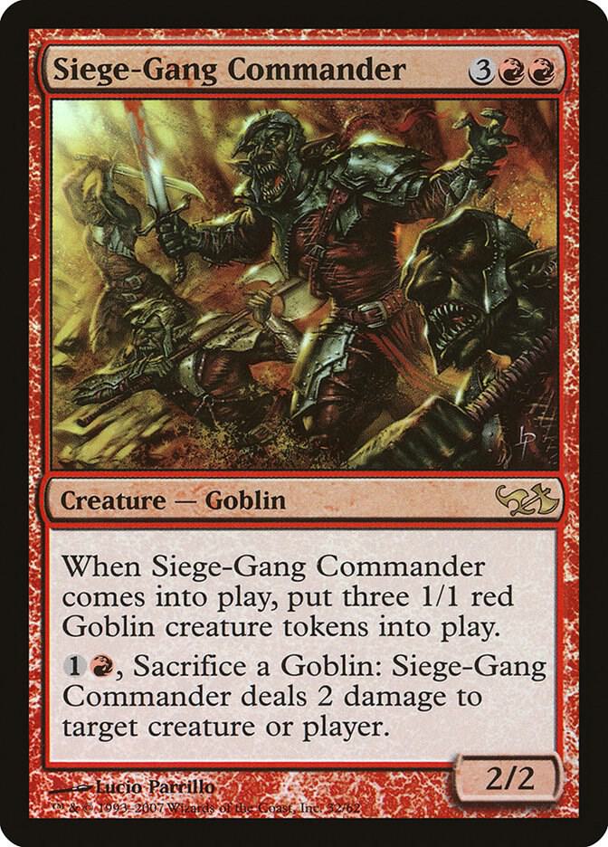 Siege-Gang Commander 32/62 (Duel Decks: Elves vs. Goblins)  - Foil | Good Games Modbury