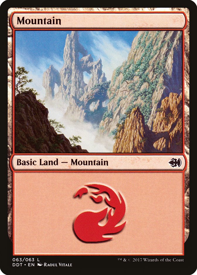 Mountain (63) [Duel Decks: Merfolk vs. Goblins] | Good Games Modbury