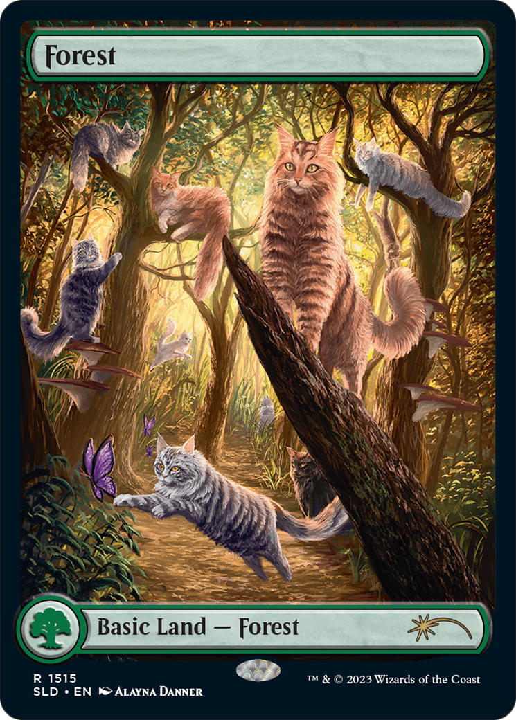 Forest (1515) [Secret Lair Commander Deck: Raining Cats and Dogs] | Good Games Modbury