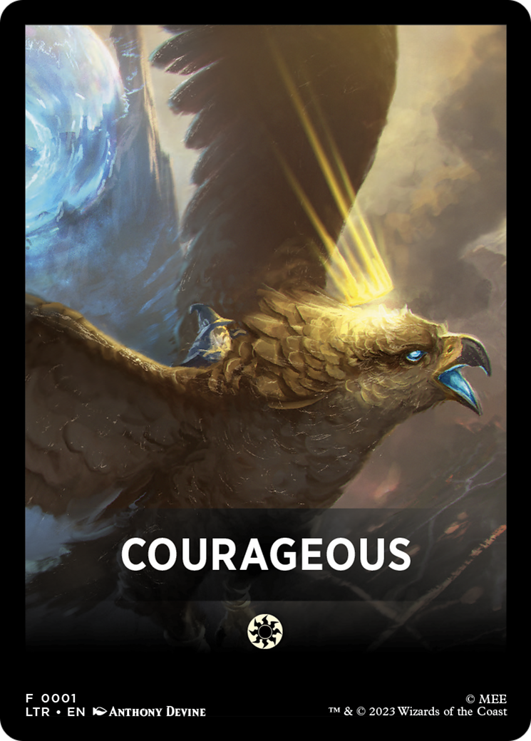 Courageous Theme Card [The Lord of the Rings: Tales of Middle-Earth Tokens] | Good Games Modbury