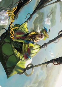 Nael Avizoa Aeronaut Art Card Gold Stamped Signature 51 (Art Series: Dominaria United)  | Good Games Modbury