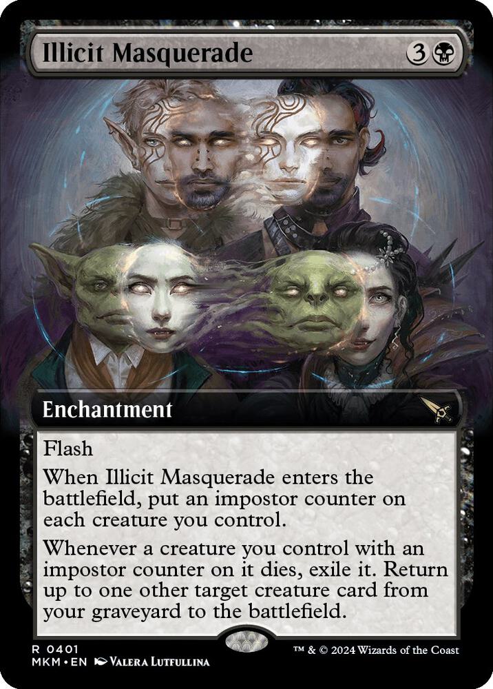 Illicit Masquerade 401/286 (Murders at Karlov Manor)  - Extended Art Foil | Good Games Modbury
