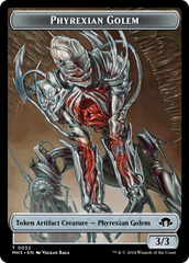 Phyrexian Golem // Energy Reserve Double-Sided Token [Modern Horizons 3 Tokens] | Good Games Modbury