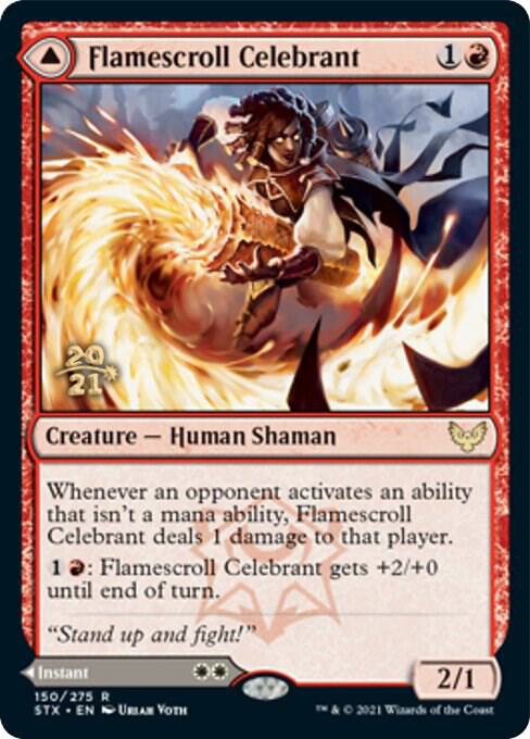 Flamescroll Celebrant 150s/180 (Prerelease Cards)  - Foil | Good Games Modbury