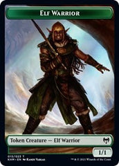 Elf Warrior // Koma's Coil Double-Sided Token [Kaldheim Tokens] | Good Games Modbury