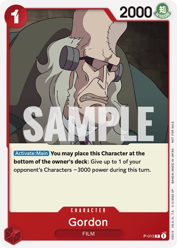 Gordon (One Piece Film Red) [One Piece Promotion Cards] | Good Games Modbury