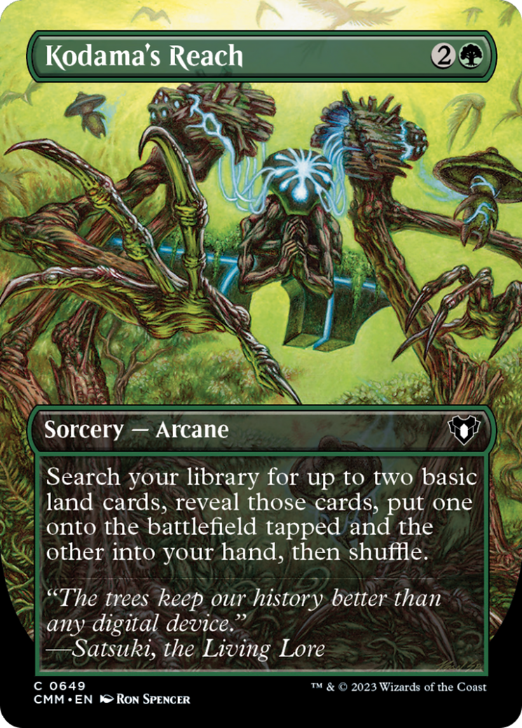 Kodama's Reach (Borderless Alternate Art) [Commander Masters] | Good Games Modbury