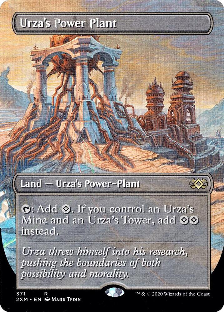Urza's Power Plant 371/332 (Double Masters)  - Borderless Foil | Good Games Modbury