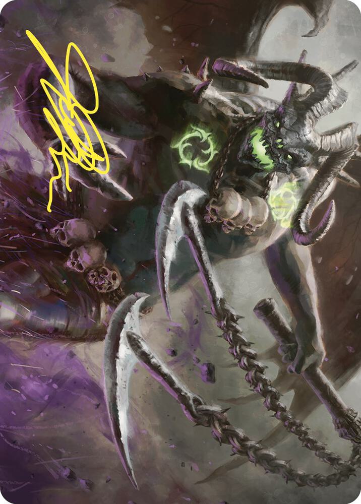 Archfiend of Despair Art Card Gold Stamped Signature 12 (Art Series: Commander Masters)  | Good Games Modbury