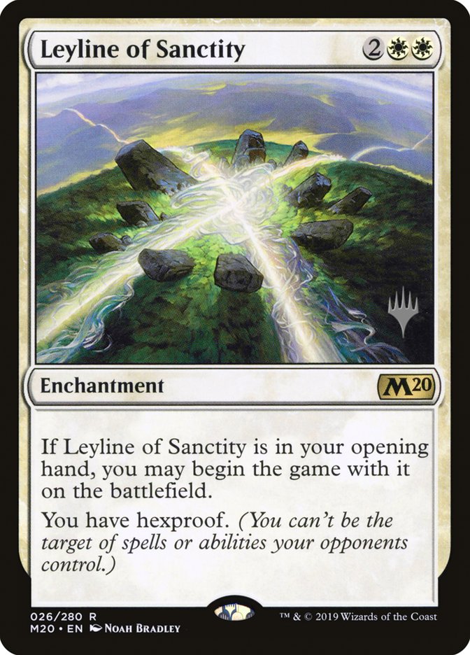 Leyline of Sanctity (Promo Pack) [Core Set 2020 Promos] | Good Games Modbury