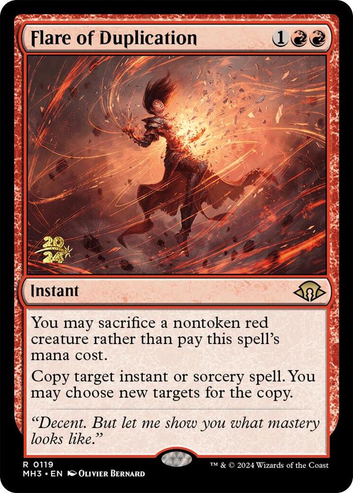 Flare of Duplication 119s/90 (Prerelease Cards)  - Foil | Good Games Modbury