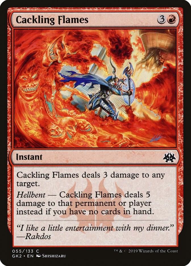 Cackling Flames 55/133 (Ravnica Allegiance: Guild Kits)  | Good Games Modbury