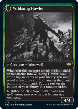 Howlpack Piper // Wildsong Howler [Innistrad: Double Feature] | Good Games Modbury