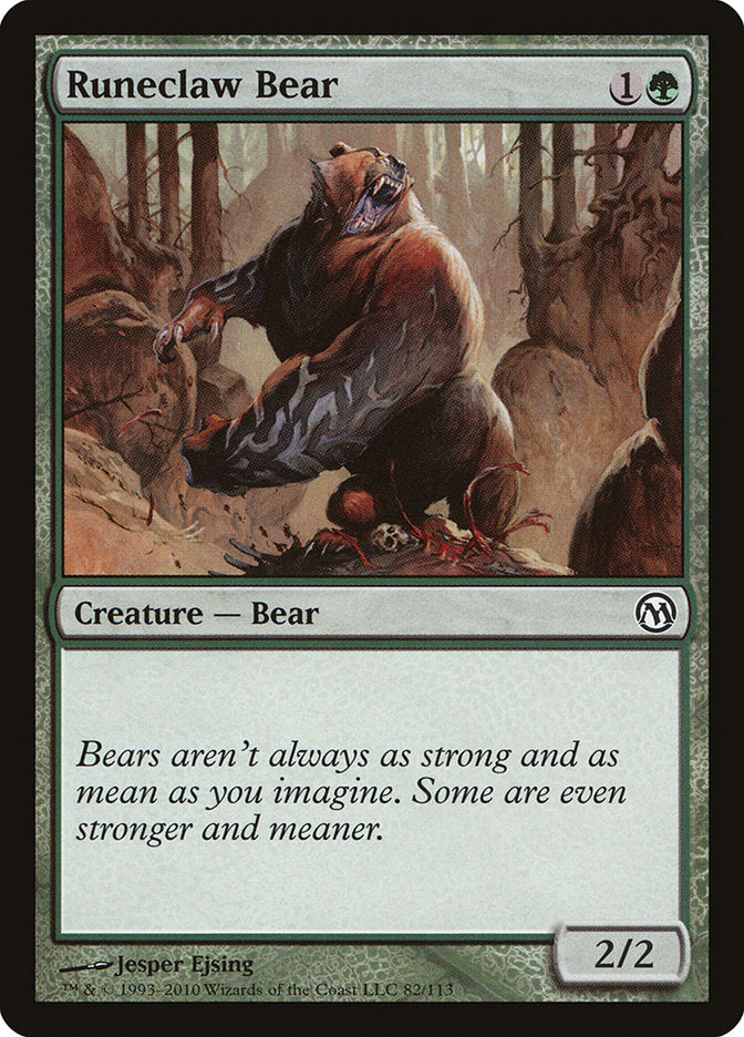 Runeclaw Bear [Duels of the Planeswalkers] | Good Games Modbury