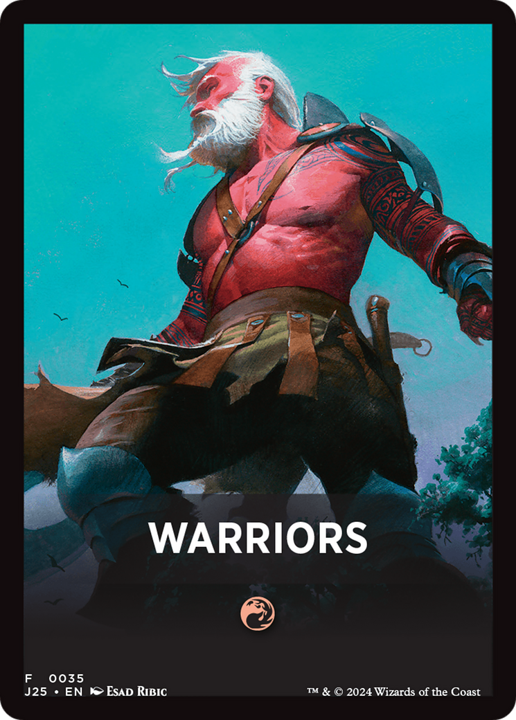 Warriors Theme Card [Foundations Jumpstart Front Cards] | Good Games Modbury