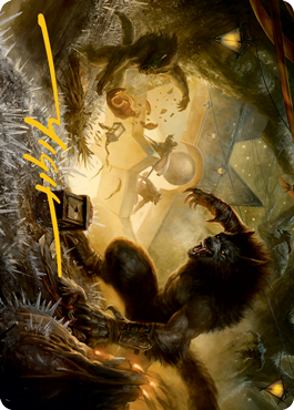 Storm the Festival Art Card (Gold-Stamped Signature) [Innistrad: Midnight Hunt Art Series] | Good Games Modbury