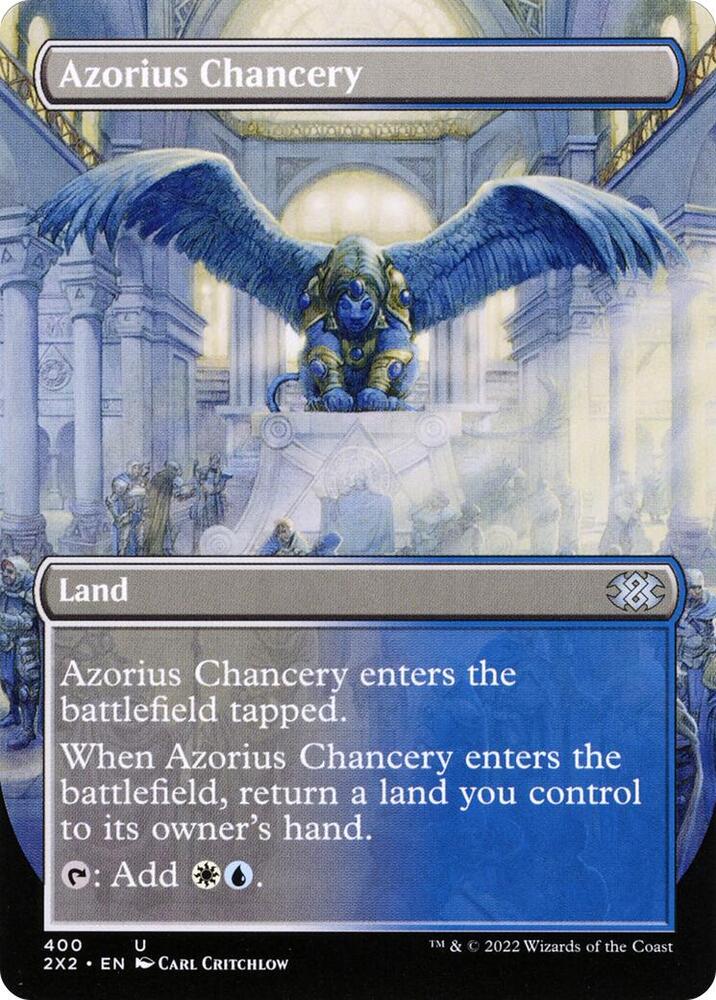 Azorius Chancery Borderless 400 (Double Masters 2022)  - Foil | Good Games Modbury