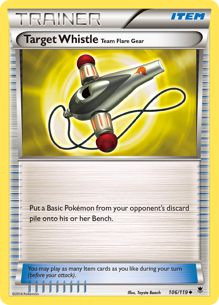 Target Whistle Team Flare Gear (106/119) [XY: Phantom Forces] | Good Games Modbury