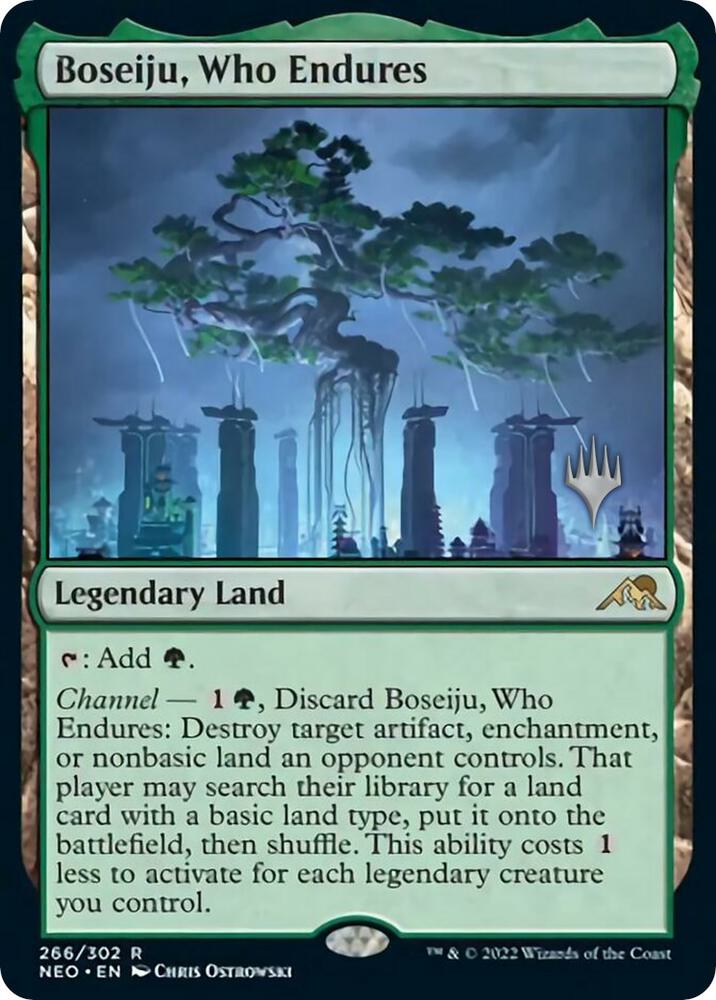 Boseiju Who Endures 266 (Promo Pack: Kamigawa: Neon Dynasty)  | Good Games Modbury