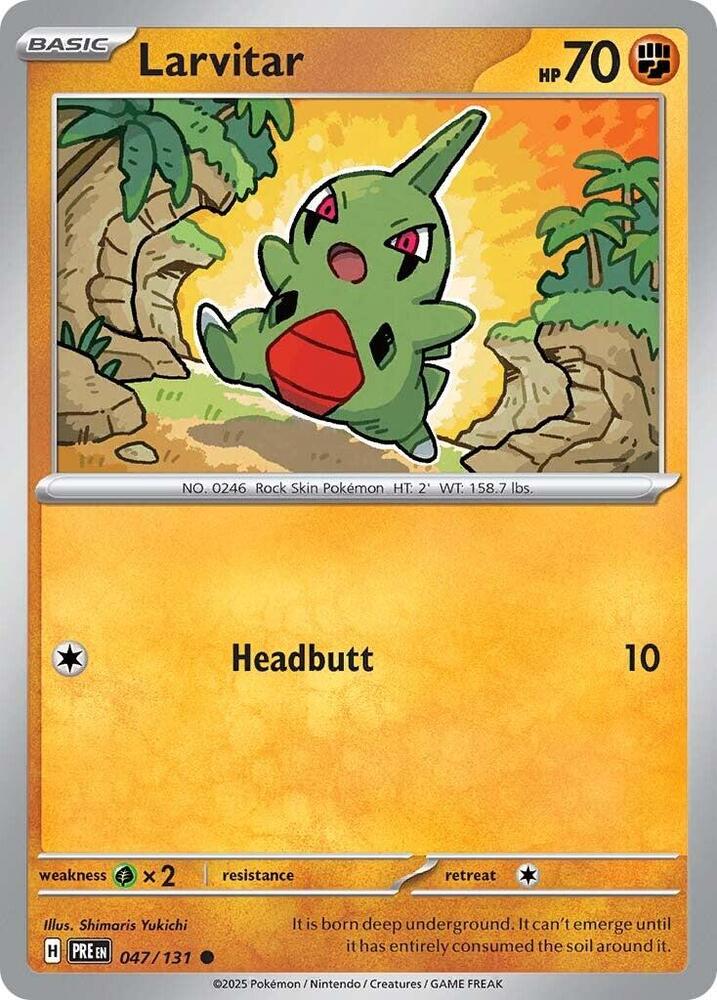 Larvitar (047/131) [Scarlet & Violet: Prismatic Evolutions] | Good Games Modbury