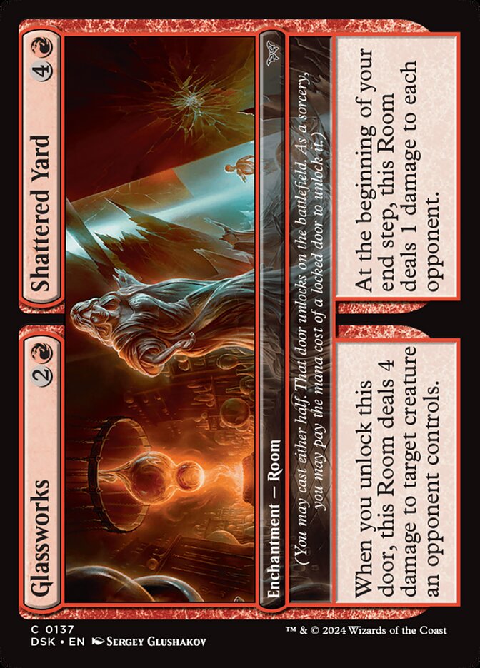 Glassworks // Shattered Yard 137 (Duskmourn: House of Horror)  - Foil | Good Games Modbury