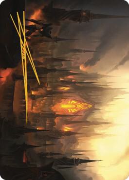 Mishras Foundry Art Card Gold Stamped Signature 46 (Art Series: The Brothers' War)  | Good Games Modbury