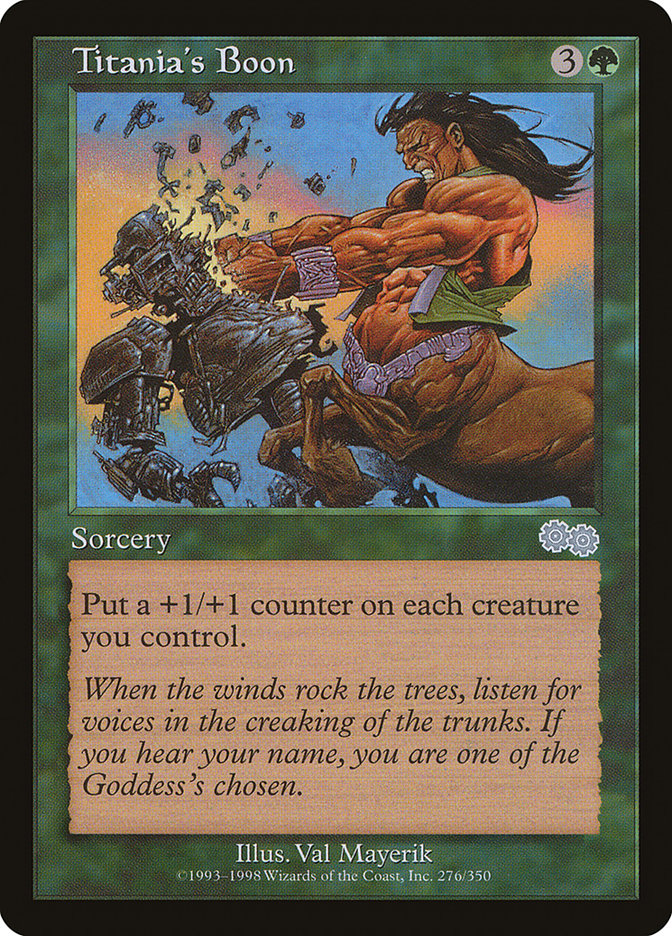 Titania's Boon 276/350 (Urza's Saga)  | Good Games Modbury