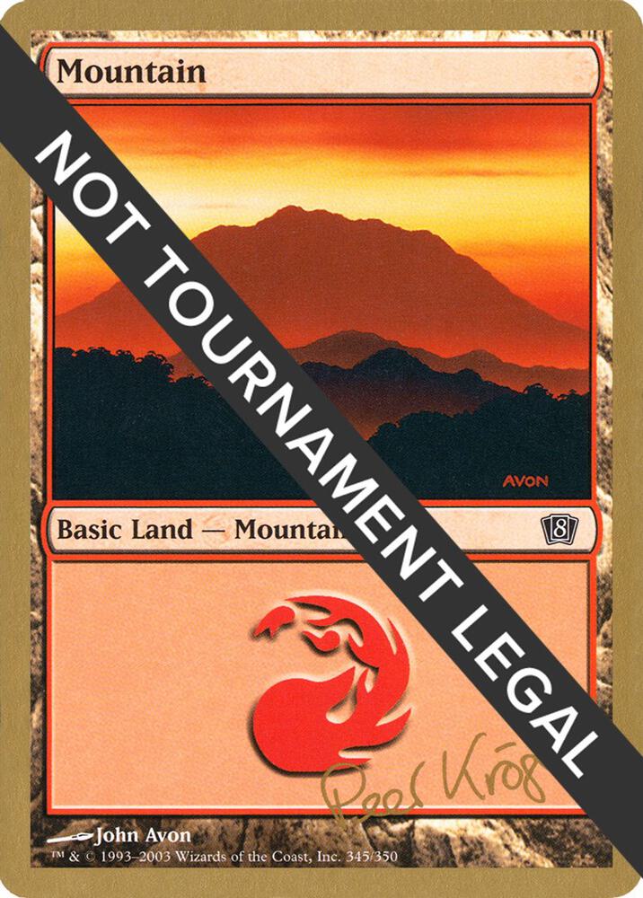 Mountain 345 2003 Peer Kroger 8ED pk345/142 (World Championship Decks)  | Good Games Modbury