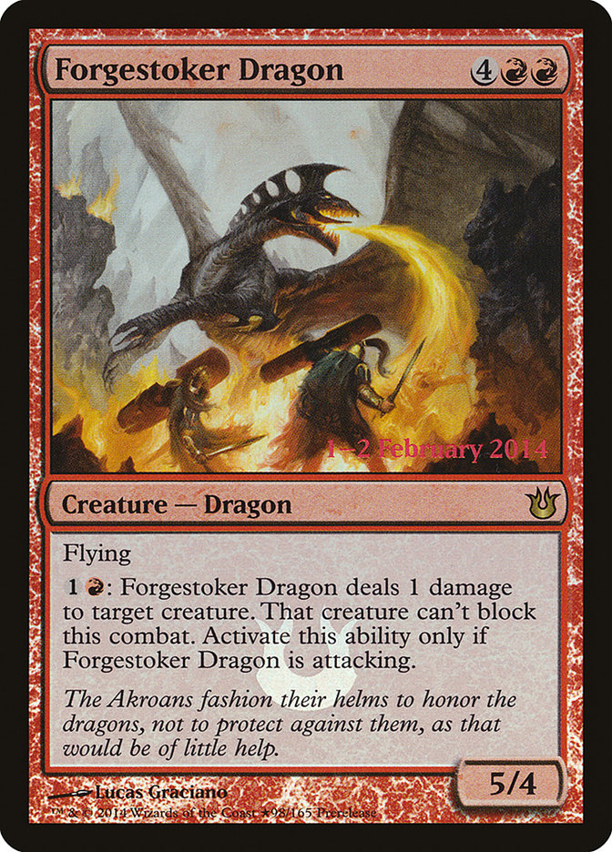 Forgestoker Dragon [Born of the Gods Prerelease Promos] | Good Games Modbury