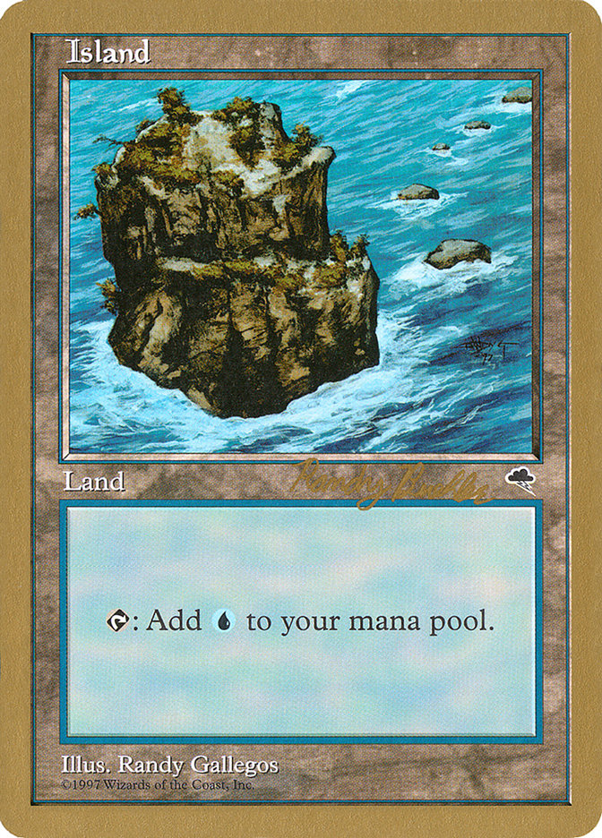 Island (rb335) (Randy Buehler) [World Championship Decks 1998] | Good Games Modbury