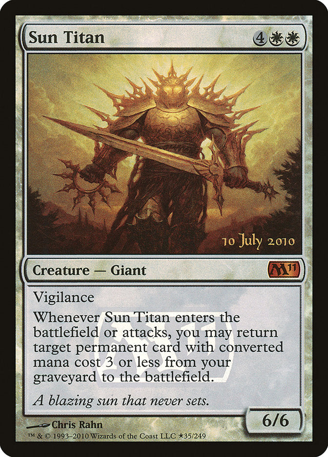 Sun Titan [Magic 2011 Prerelease Promos] | Good Games Modbury