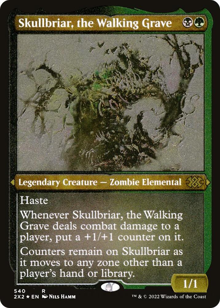 Skullbriar, the Walking Grave 540 (Double Masters 2022)  - Etched Foil | Good Games Modbury