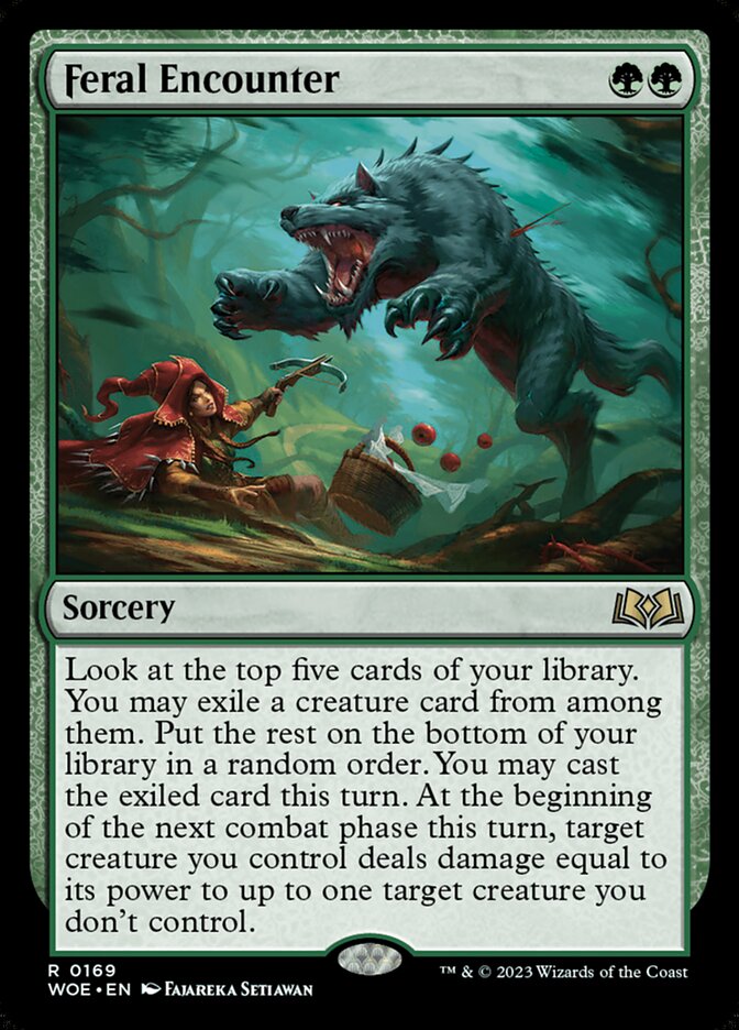 Feral Encounter 169/276 (Wilds of Eldraine)  - Foil | Good Games Modbury