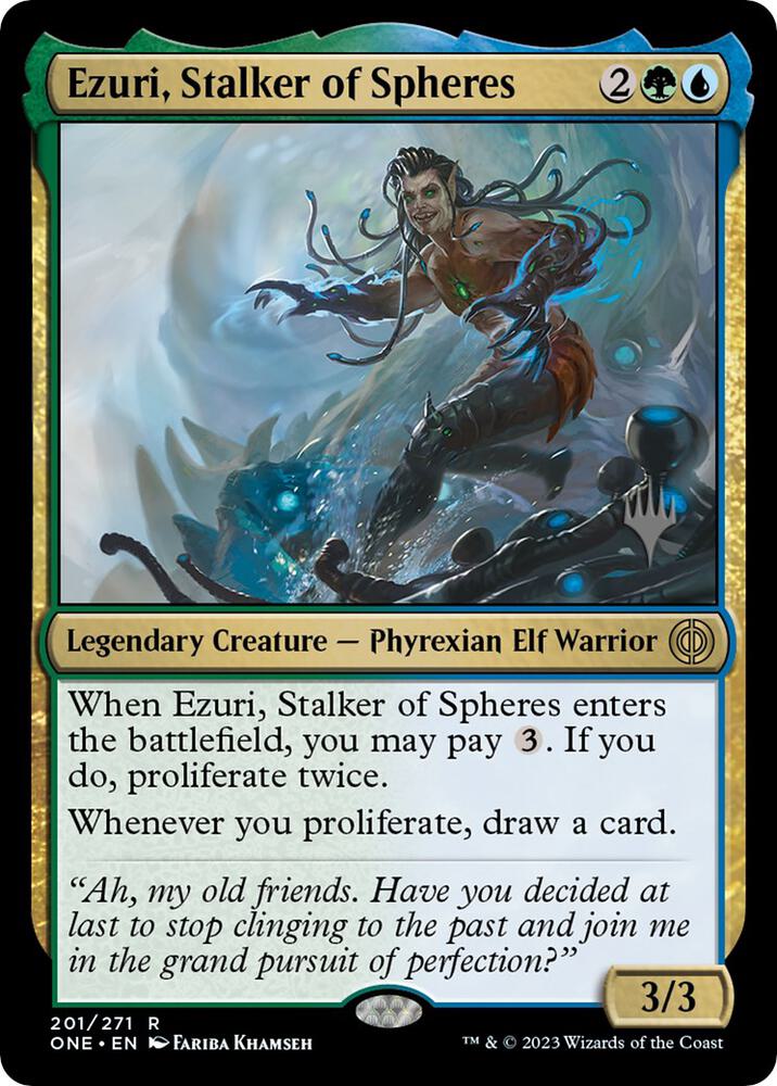 Ezuri Stalker of Spheres 201 (Promo Pack: Phyrexia: All Will Be One)  | Good Games Modbury