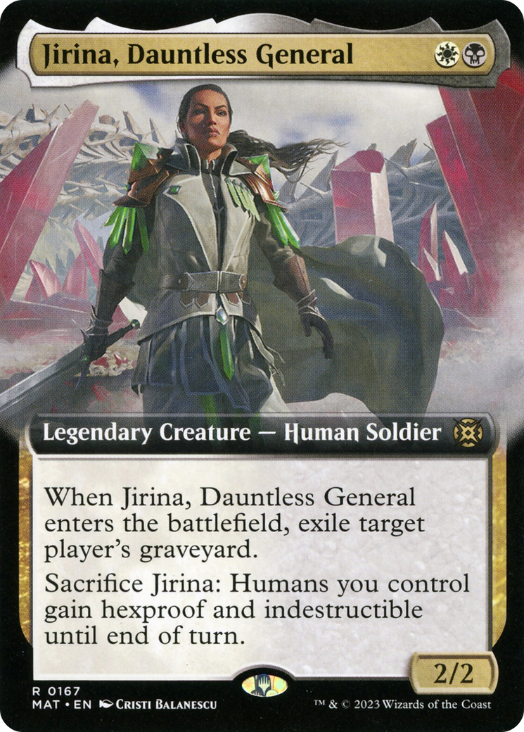 Jirina, Dauntless General (Extended Art) [March of the Machine: The Aftermath] | Good Games Modbury