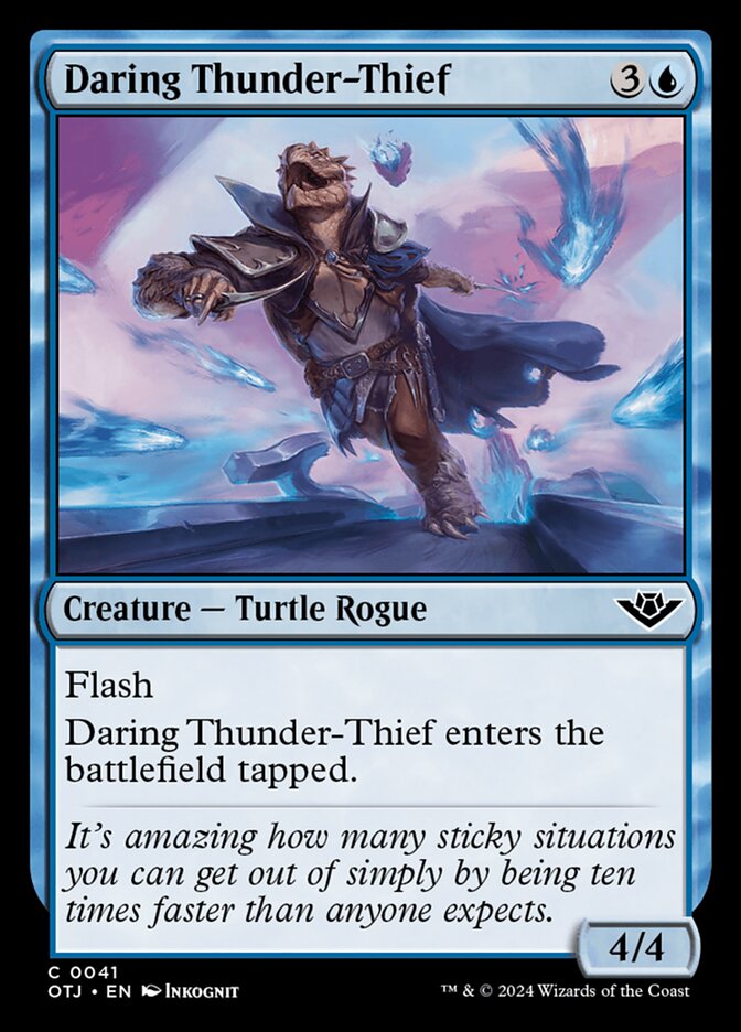 Daring Thunder-Thief 41/286 (Outlaws of Thunder Junction)  - Foil | Good Games Modbury