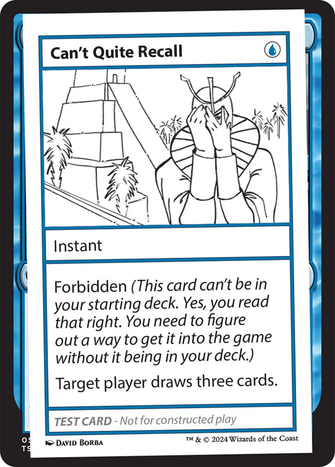 Can't Quite Recall 527/390 (Mystery Booster 2 Playtest Cards)  | Good Games Modbury