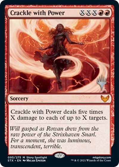 Crackle with Power (Promo Pack) [Strixhaven: School of Mages Promos] | Good Games Modbury