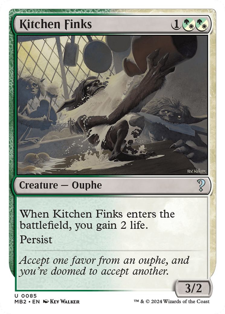 Kitchen Finks (White Border) [Mystery Booster 2] | Good Games Modbury