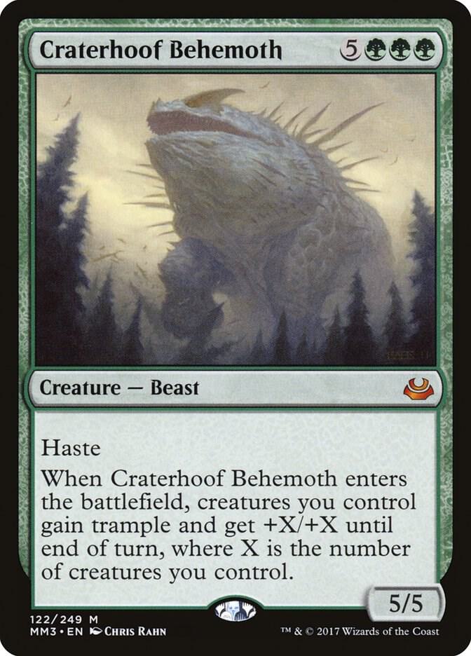 Craterhoof Behemoth 122/249 (Modern Masters 2017)  - Foil | Good Games Modbury