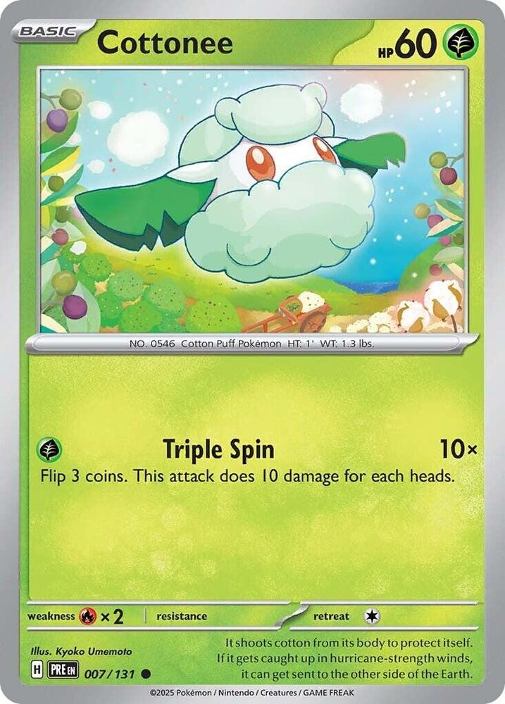 Cottonee (007/131) [Scarlet & Violet: Prismatic Evolutions] | Good Games Modbury