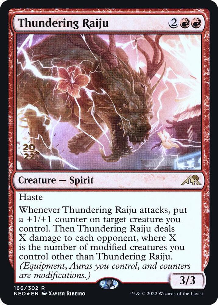 Thundering Raiju 166s/157 (Prerelease Cards)  - Foil | Good Games Modbury