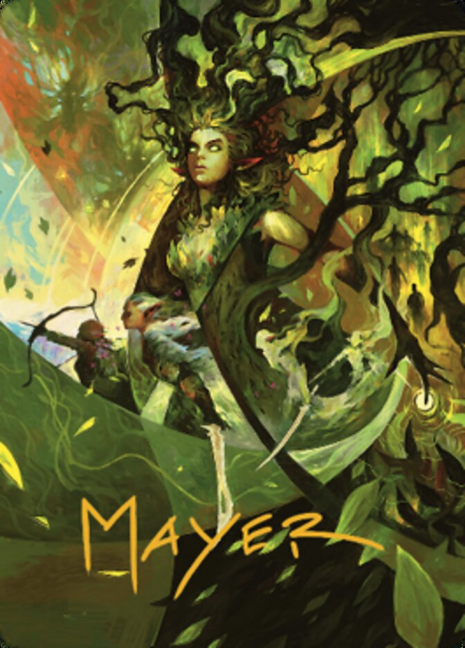 Titania's Command Art Card (Gold-Stamped Signature) [The Brothers' War Art Series] | Good Games Modbury