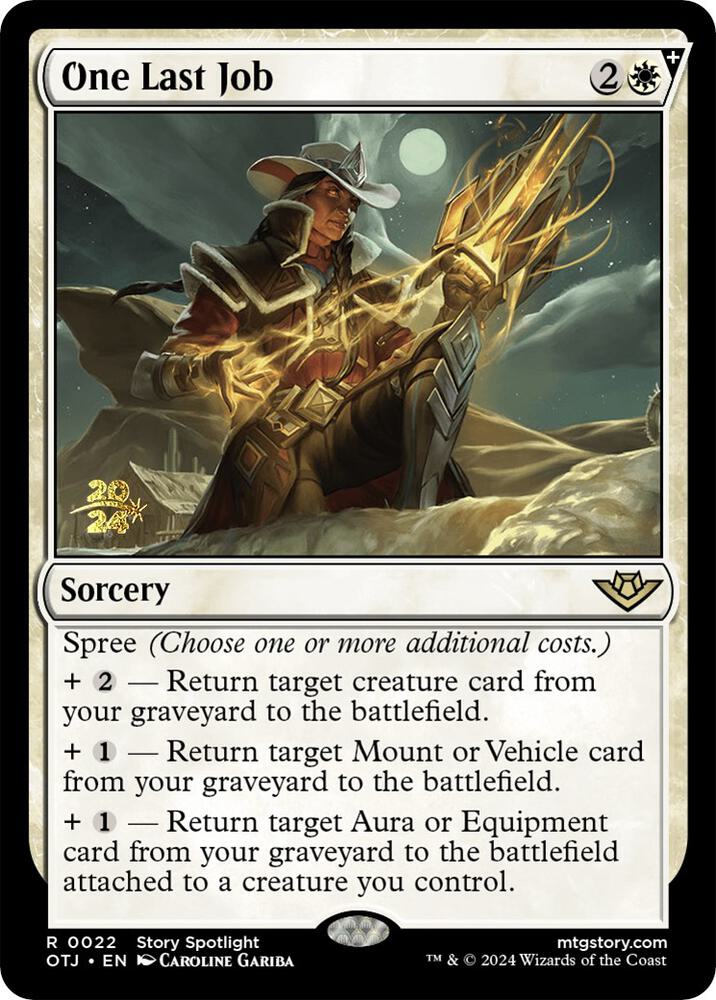 One Last Job 22s/160 (Prerelease Cards)  - Foil | Good Games Modbury