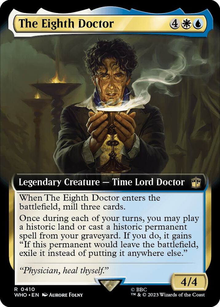 The Eighth Doctor 410 (Universes Beyond: Doctor Who)  - Extended Art | Good Games Modbury
