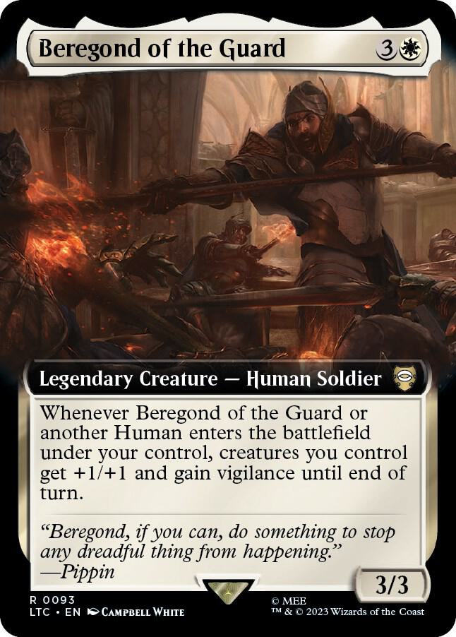 Beregond of the Guard 93 (Commander: The Lord of the Rings: Tales of Middle-earth)  - Extended Art | Good Games Modbury