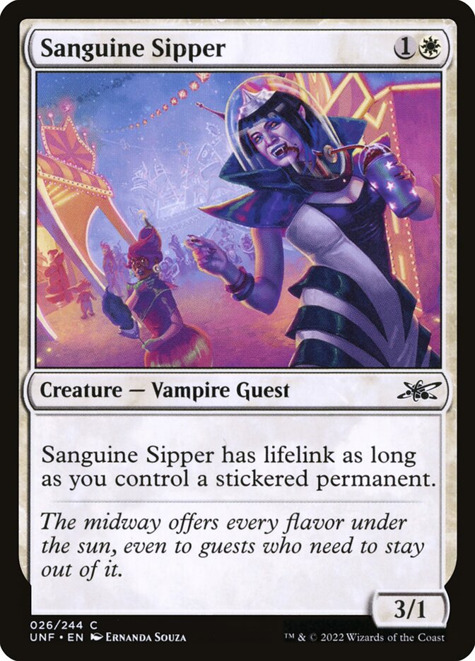 Sanguine Sipper 26/244 (Unfinity)  - Foil | Good Games Modbury