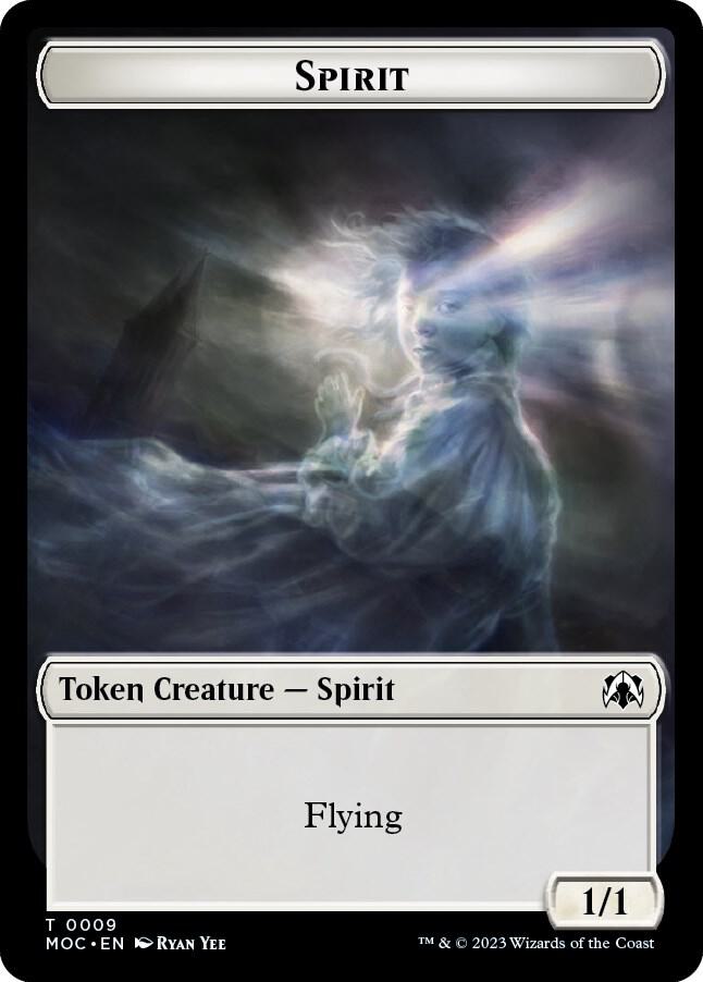 Spirit 0009 Treasure Double sided Token 9 // 20 (Commander: March of the Machine)  | Good Games Modbury
