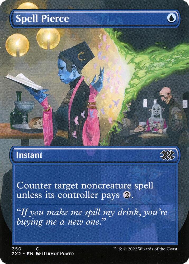Spell Pierce Borderless 350 (Double Masters 2022)  - Foil | Good Games Modbury