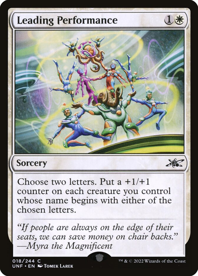 Leading Performance 18/244 (Unfinity)  - Foil | Good Games Modbury